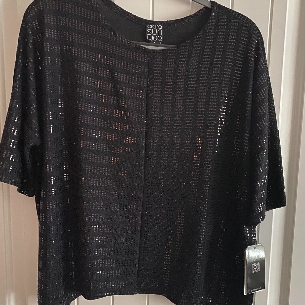 Clara Sun Woo Black Blouse  - SML